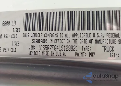 2020 Ram 1500 Classic Tradesman Quad Cab 4X4 6'4 Box from USA, damaged, VIN 1C6RR7FG4LS129921